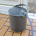 Opbergemmer Omnioutil Mini Grijs│Hachiman│art. 236399│medium versie met waterslang