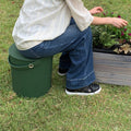 Opbergemmer Omnioutil large Grijs│Hachiman│art. 235804│zittend op groene versie in tuin