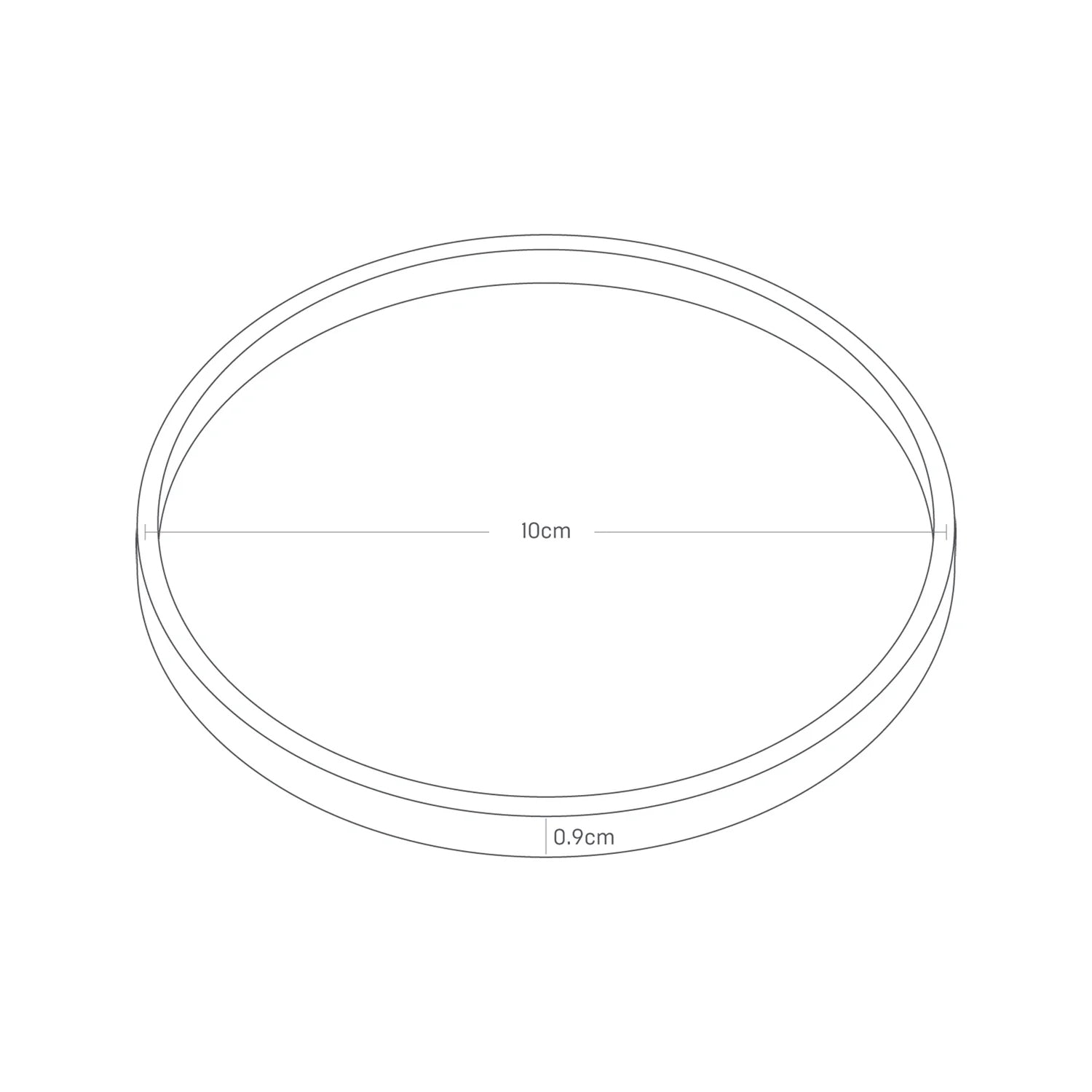 Onderzetter Siliconen wit Yamazaki│art. 02538│afmeting