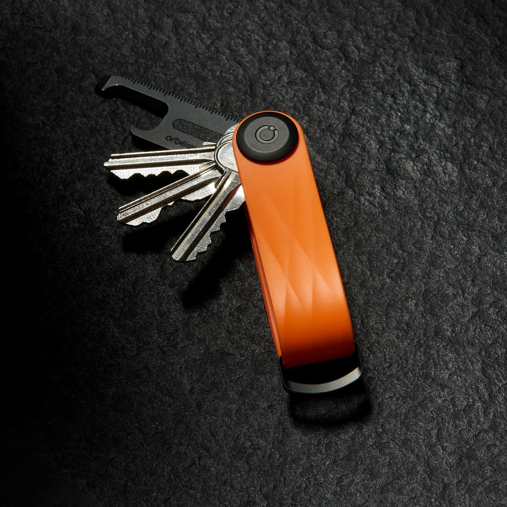 Obitkey Key Organiser Active Tangerine│art. KAT3-TNG-103│met seutels en multitool black