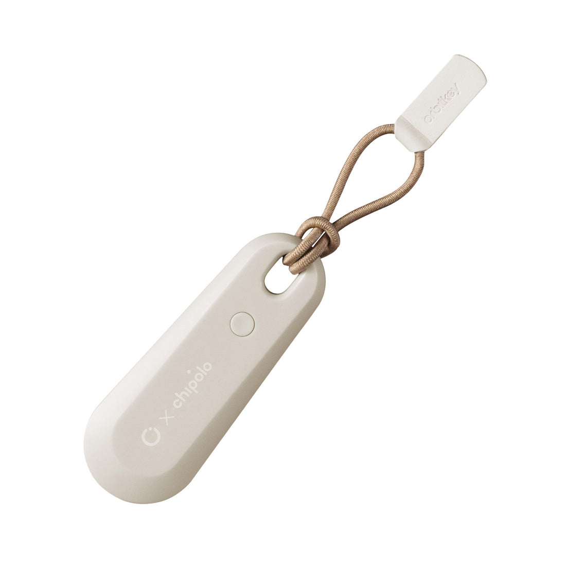 Orbitkey  Chipolo Tracker V2 Stone│art. TBT2-GRY-104│bovenaanzicht schuin