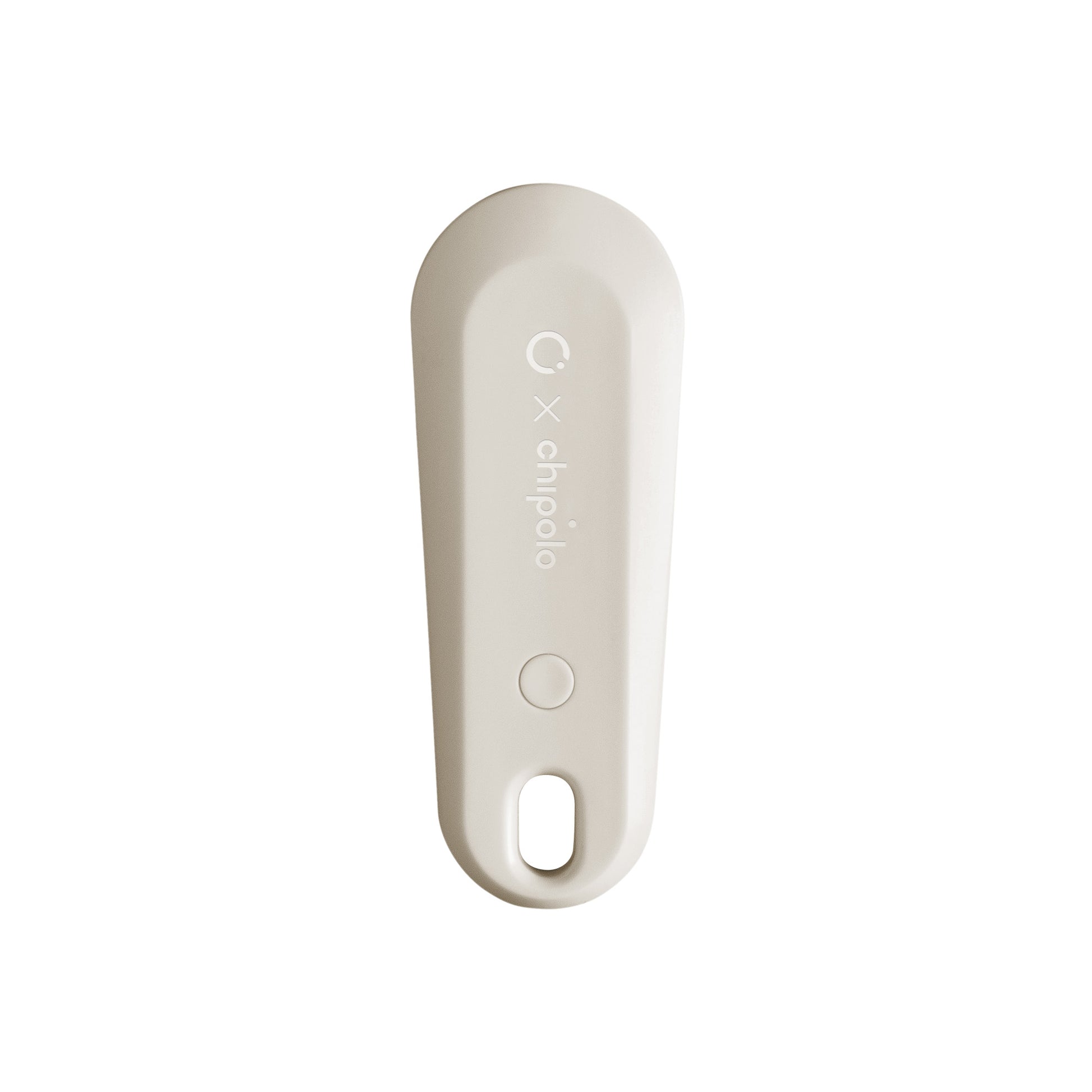 Orbitkey  Chipolo Tracker V2 Stone│art. TBT2-GRY-104│bovenaanzicht recht zonder koord