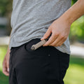 Orbitkey Crazy Horse Leather Driftwood│art. KCH2-DFW-101│in broekzak