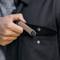 Orbitkey Crazy Horse Leather Driftwood│art. KCH2-DFW-101│in borstzak