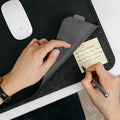 Orbitkey Desk Mat Slim Black│Bureau Organizer│art. WDS1-BLK-105│met Post-It tussen lagen