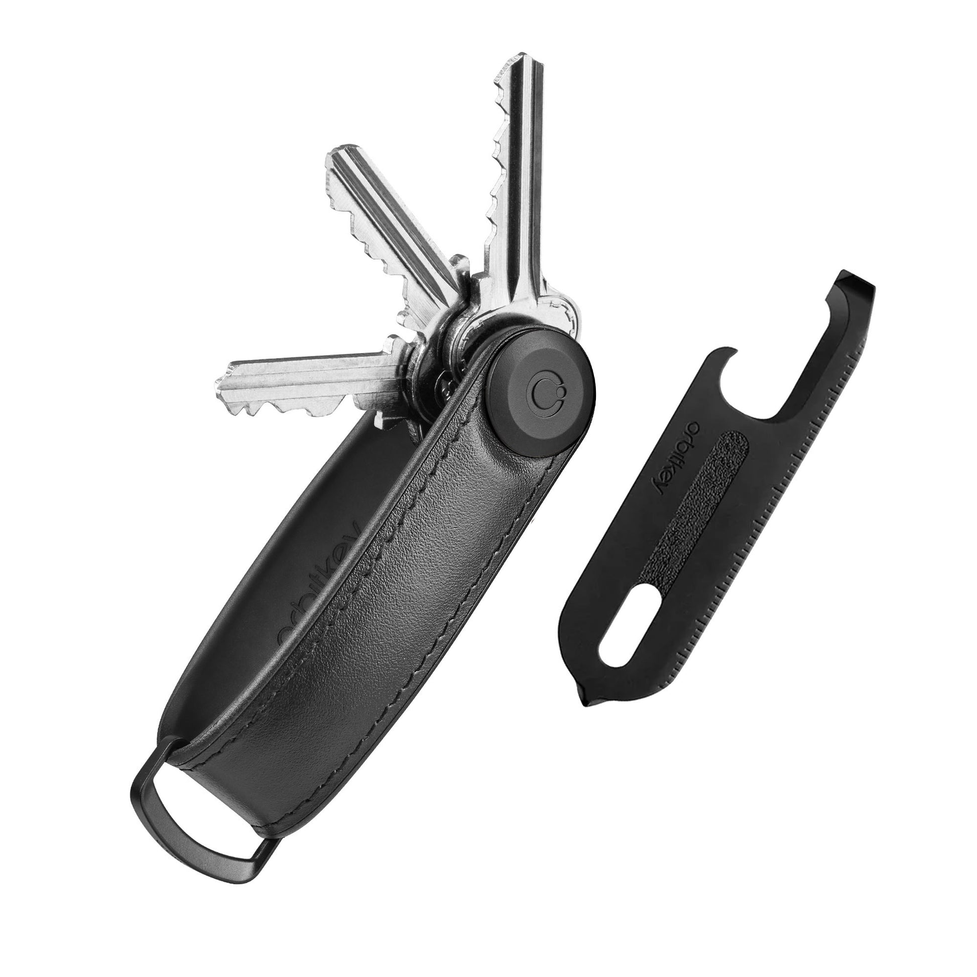Orbitkey Gift Set Hybrid + Multitool Black│art. GHL3-BLK-201│losse onderdelen naast elkaar
