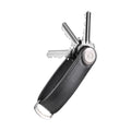 Orbitkey Sleutelhouder Hybrid leather Black│art. KHL3-BLK-111│vooraanzicht met uitgevouwen sleutels