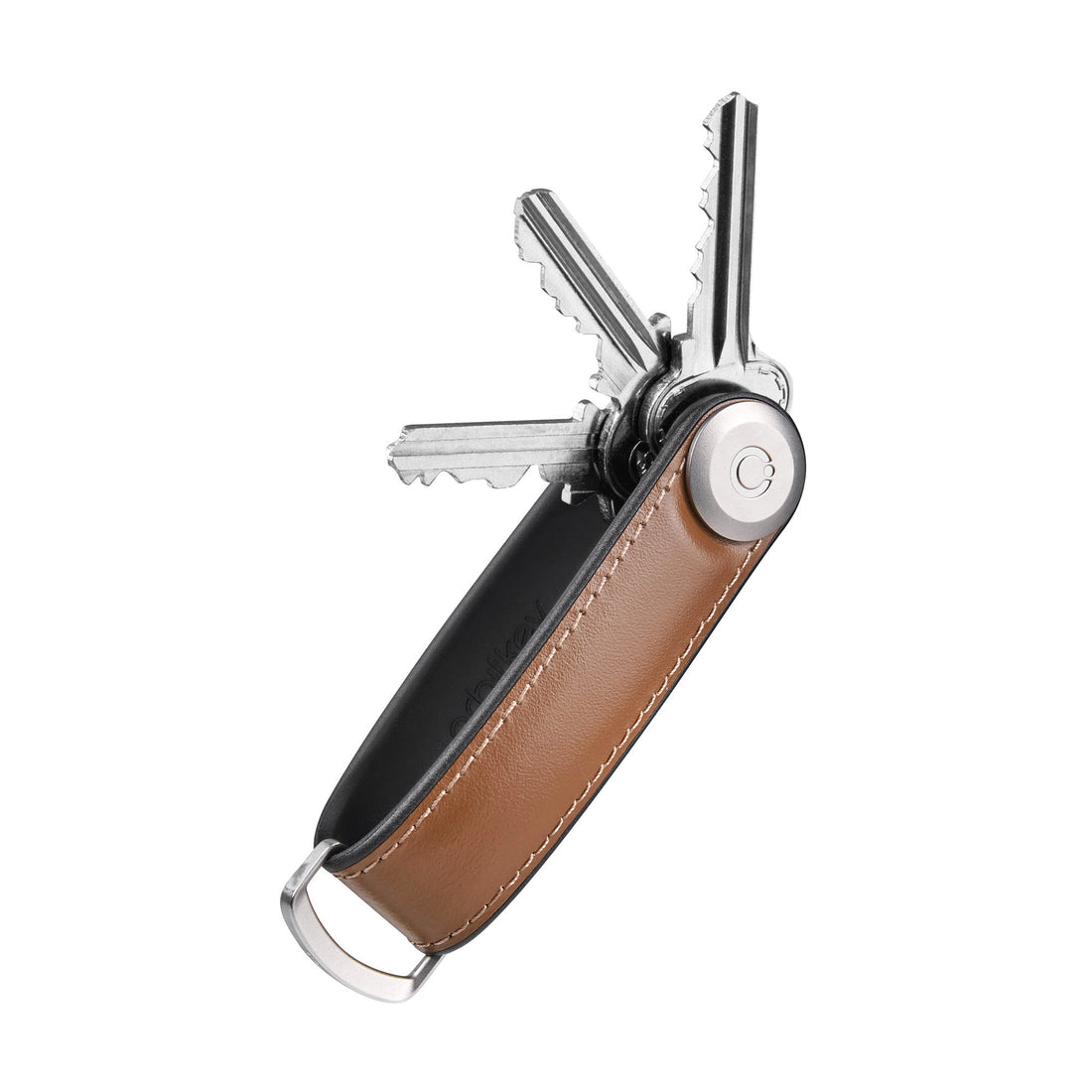 Orbitkey Sleutelhouder Hybrid Acorn│art. KHL3-ACN-111│vooraanzicht met uitgevouwen sleutels