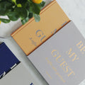 Gastenboek Geel-Beige│Printworks│art. PW00322│op marmeren tafel