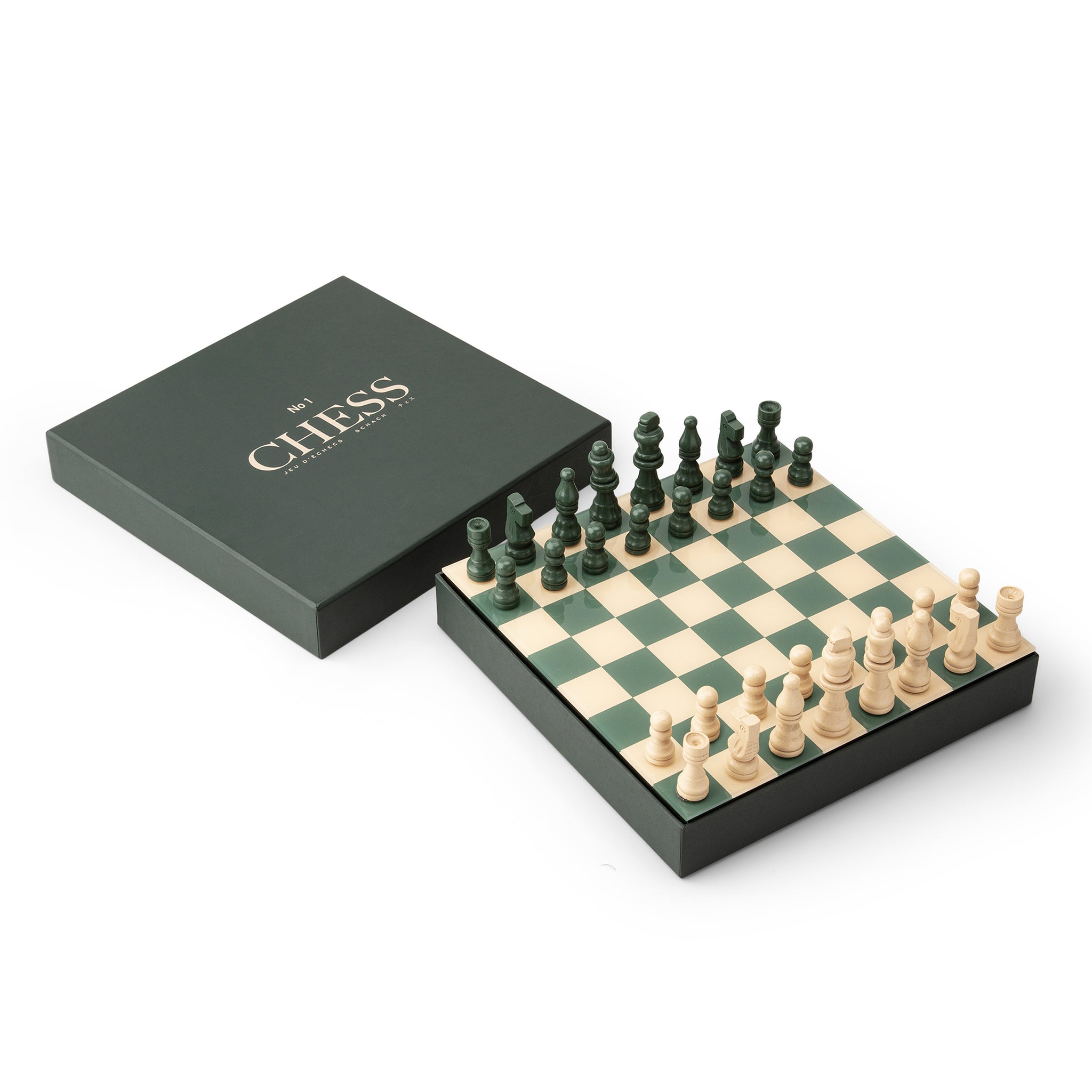 Classic Chess Schaakspel│Printworks│art. PW00339│uit doos met witte achtergrond