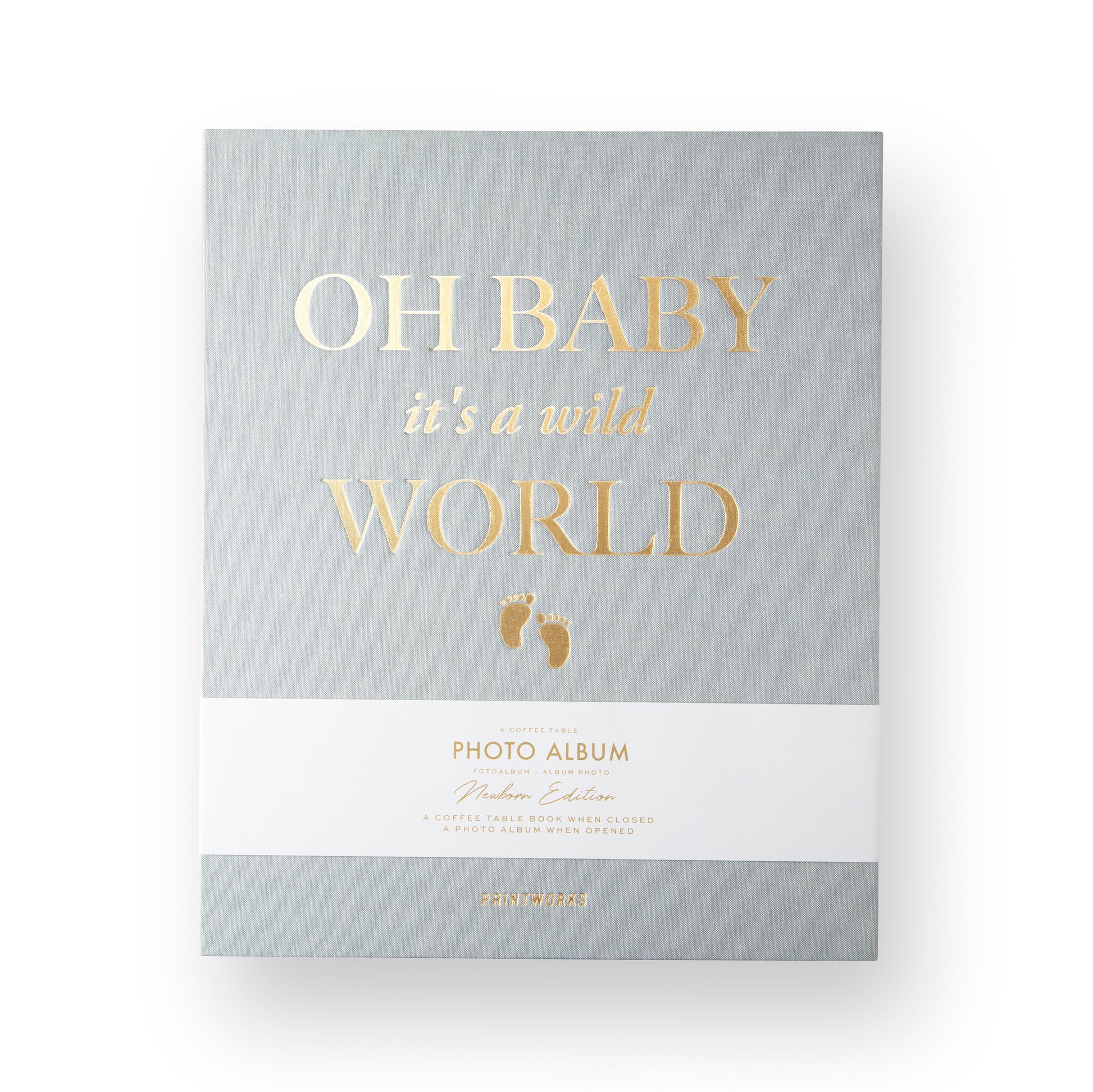 Fotoalbum Baby, it's a wild world grijs│Printworks│art. PW00356│voorkant met witte achtergrond