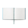Gastenboek Lichtblauw en Groen│Printworks│art. PW00374│opengeslagen blanco pagina's