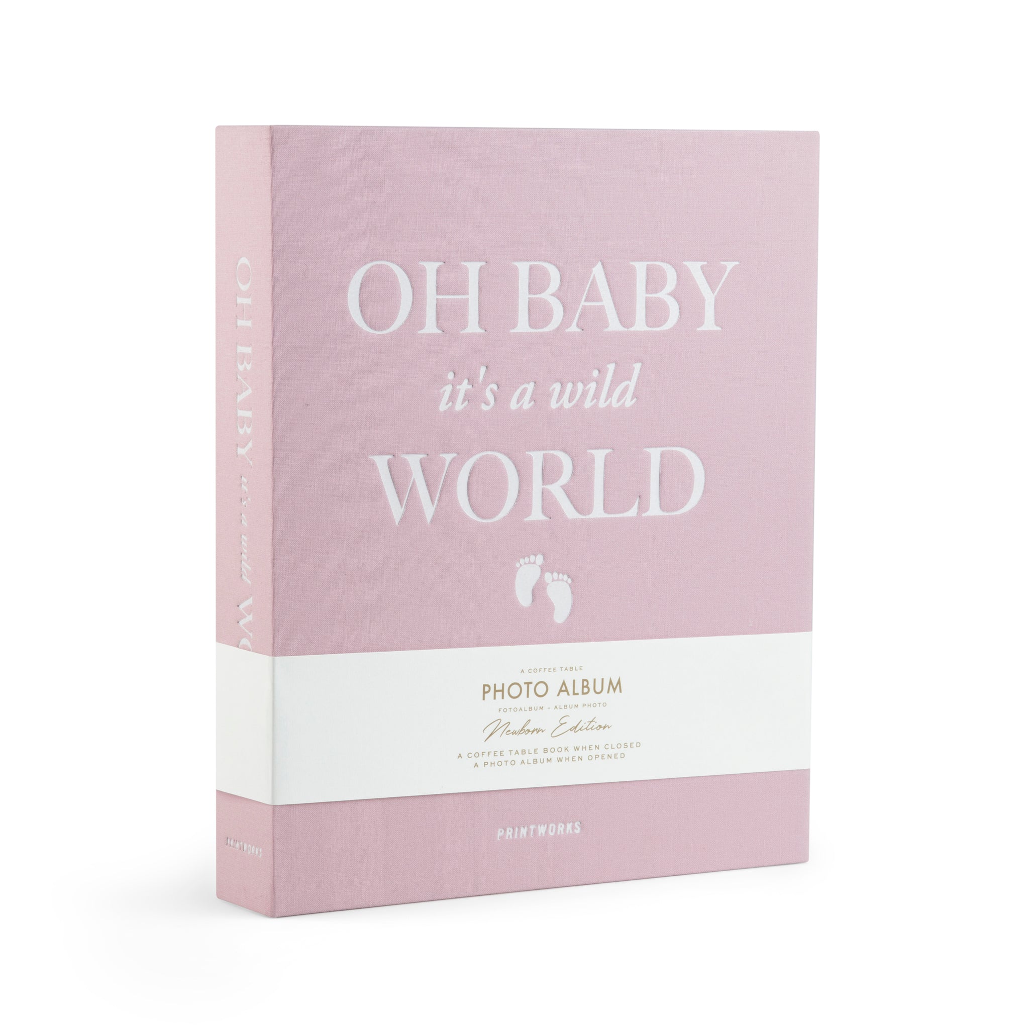 Fotoalbum Baby, it's a wild word Lichtblauw│Printworks│art. PW00520│voorkant staand schuin