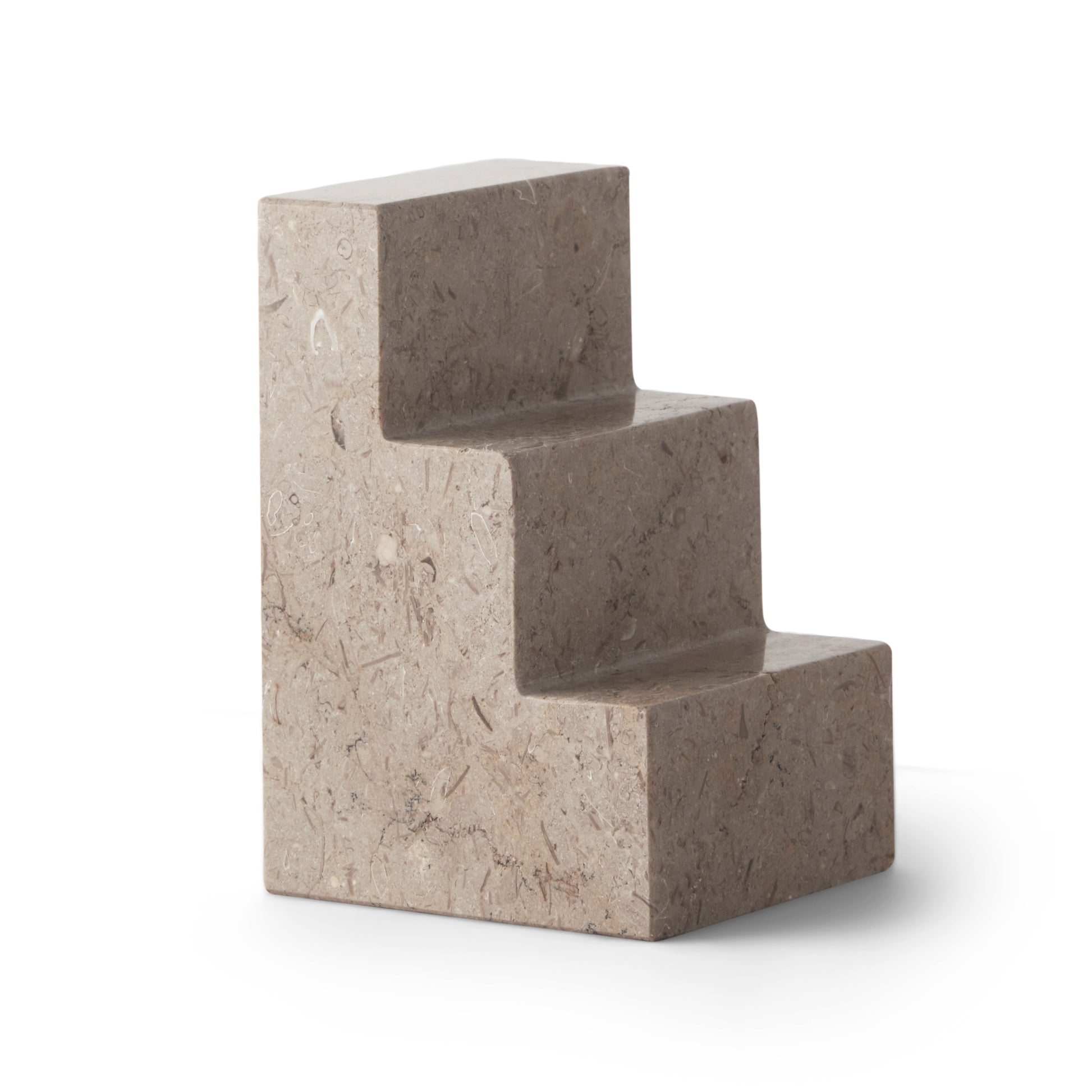 Boekensteunen Stair Cube set van 2│Printworks│Travertin en Kalksteen│PW00549│losse Booekend groen