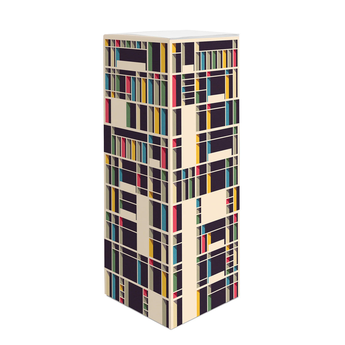Paperscraper Marseille Memoblok│Le Corbusier│vooraanzicht schuin met witte achtergrond
