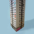 Paperscraper Plattenbau Berlin│Memoblok│detail onderzijde