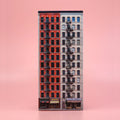 Memoblok Paperscraper Townhouse Soho│Seltmann Publishers│vooraanzicht met roze achtergrond