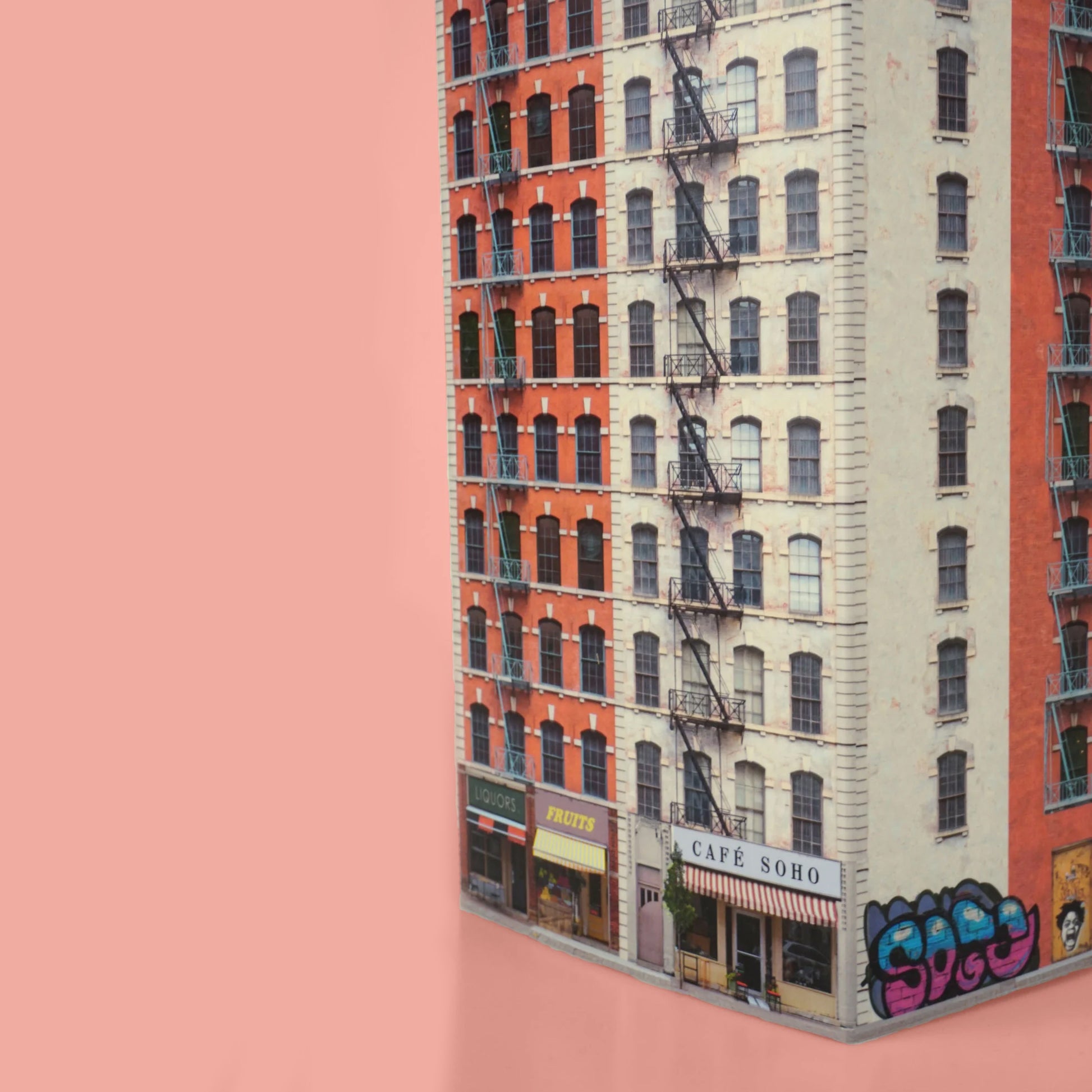 Memoblok Paperscraper Townhouse Soho│Seltmann Publishers│detail onderkant
