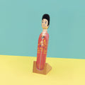 Wedgie Standaard losstaand voor Deurstopper│met Elvis in houder en geel/groene achtergrond