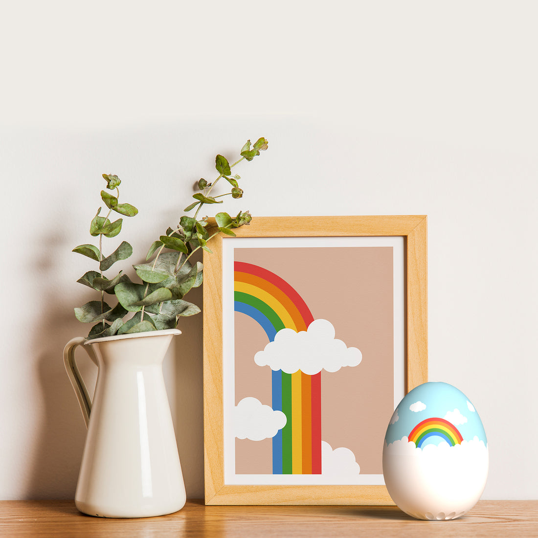 Piepei Rainbow Eierwekker met muziek│Brainstream│art. A005932│vooraanzicht met witte achtergrond
