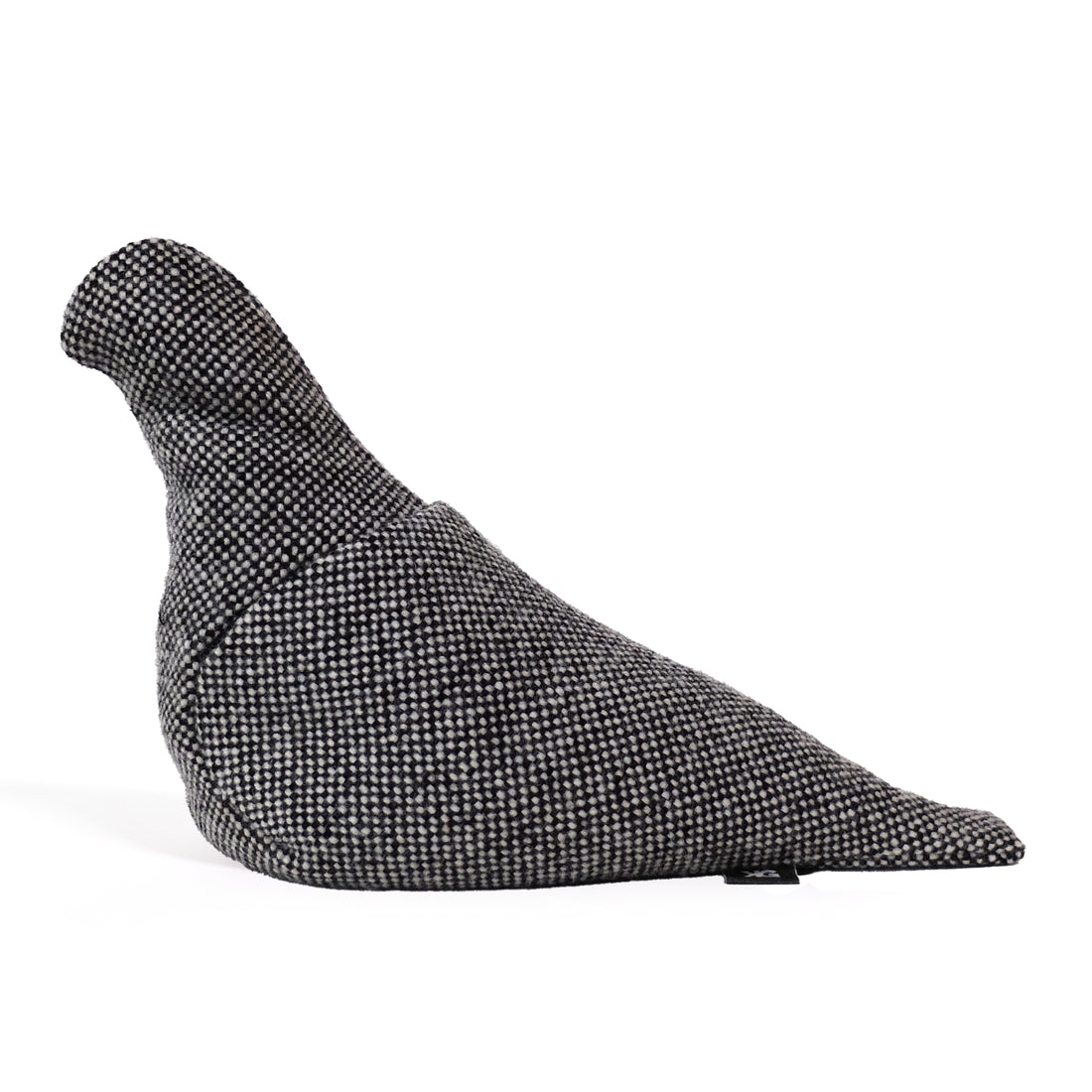 Pigeon Service stoffen duif nr.3 in beige met donkerbruin, zijaanzicht