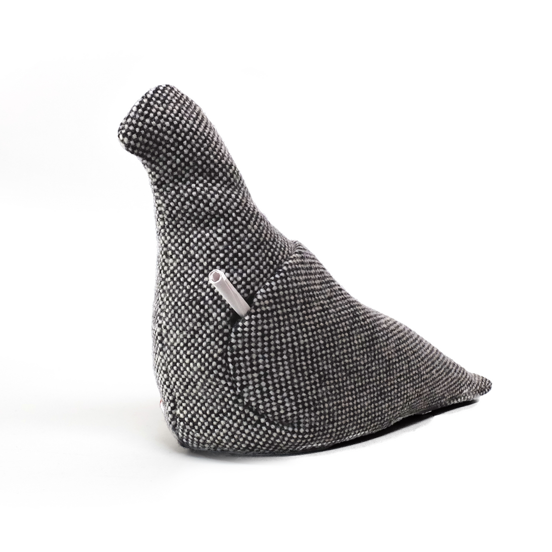 Pigeon Service stoffen duif nr.3 in beige met donkerbruin, zijaanzicht