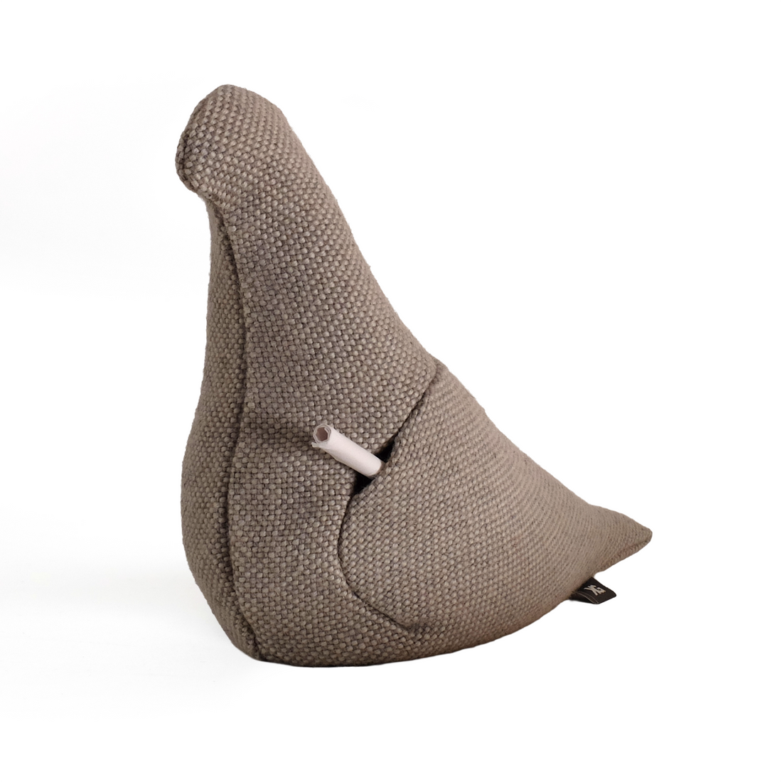 Pigeon Service stoffen duif nr.15 in gemeleerd beige, zijaanzicht