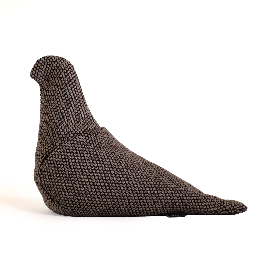 Pigeon Service stoffen duif nr.9 in beige met donkerbruin patroon, zijaanzicht