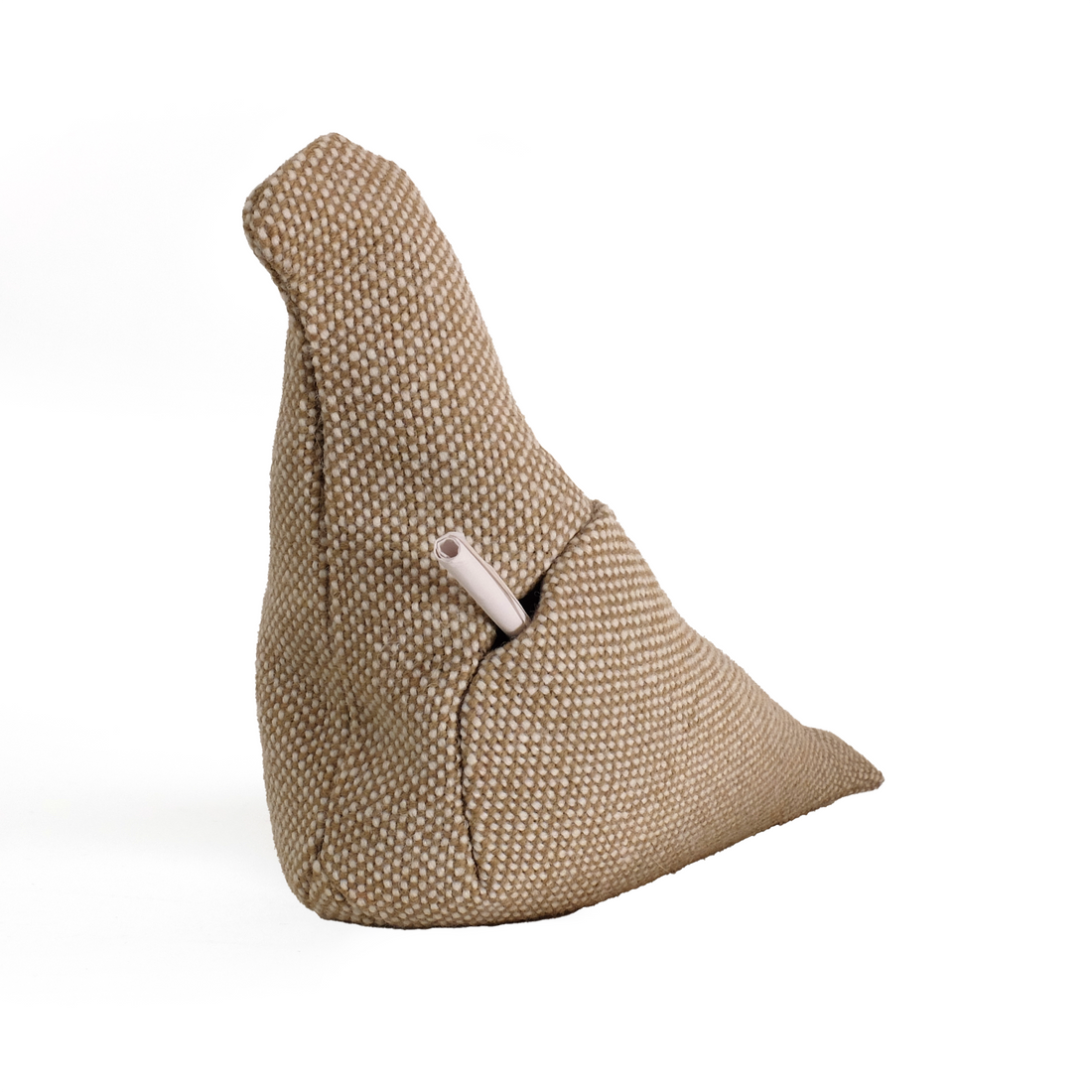 Pigeon Service stoffen duif nr.23 in beige en ecru, zijaanzicht