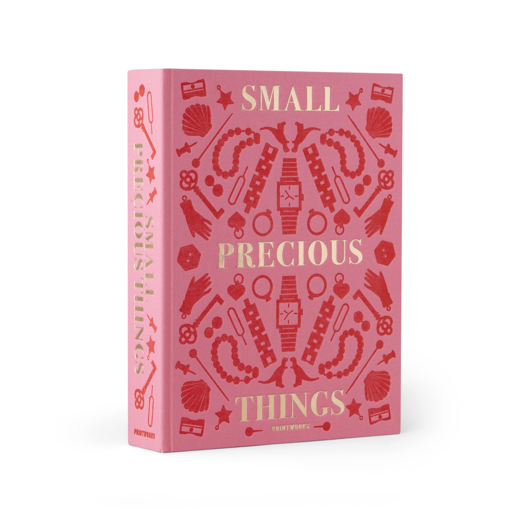 Opbergdoos Precious Things Roze│Printworks│art. PW00603│vooraanzicht schuin met witte achtergrond