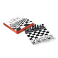 Schaakspel Chess NYC│The New Yorker x Printworks│art. PW00720│bovenaanzicht schuin met verpakking en witte achtergrond