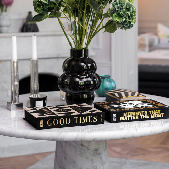 Fotoalbum Printworks large│art. PW00597│liggend op ronde marmeren tafel