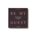 White Be My Guest guest book by Printworks lying flat, seen from above