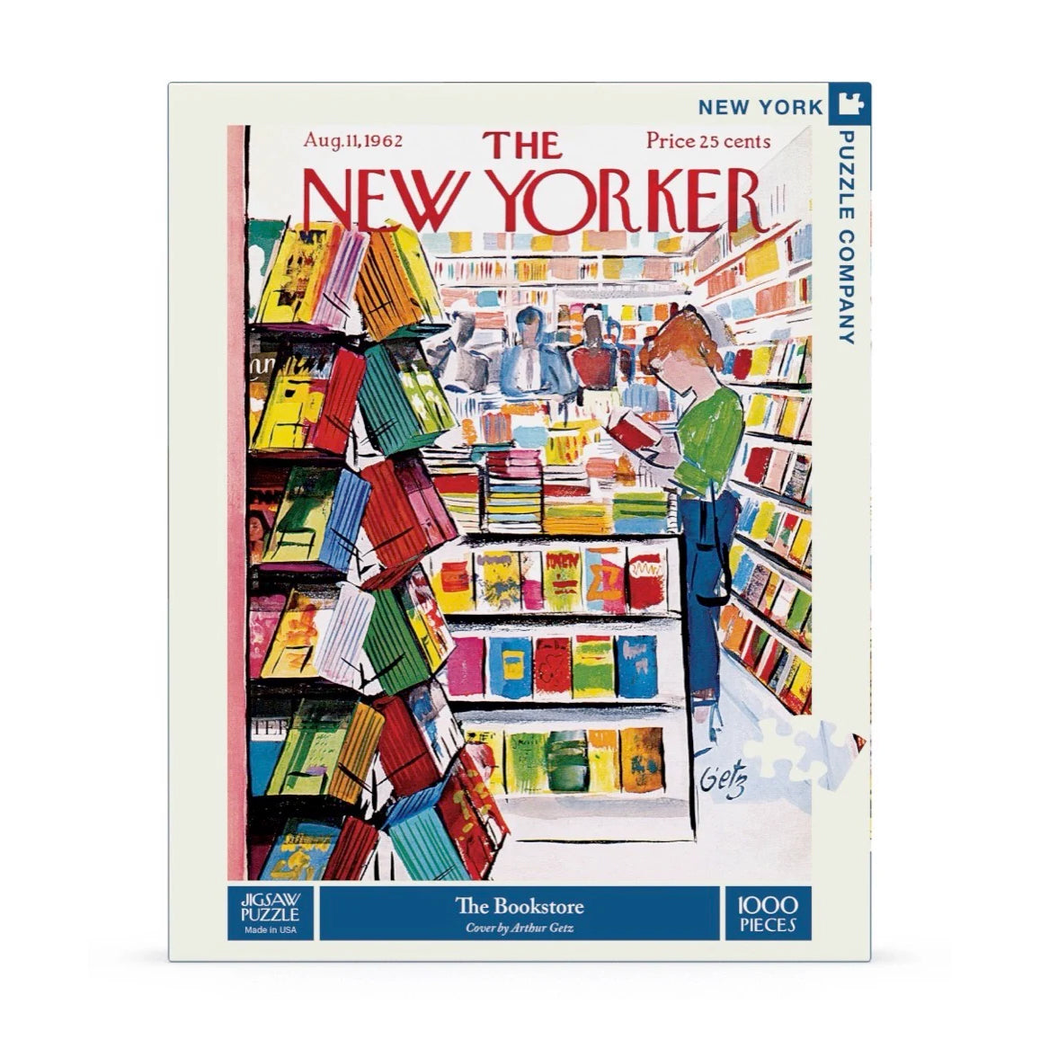 Puzzel the Bookstore│The New York Puzzle Company│art. NPZNY1804│voorkant recht