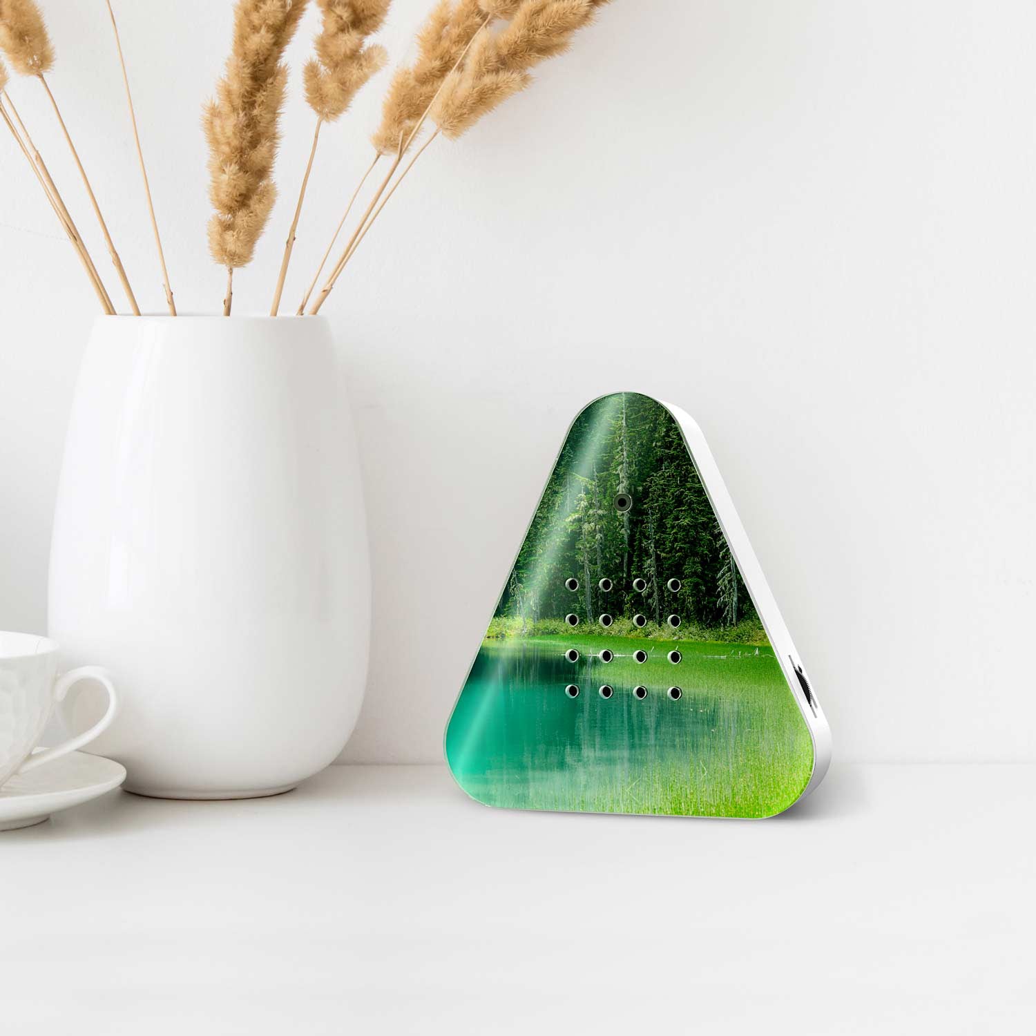 Lakesidebox Forrest Lake Relaxound│art. 11LSB0701002│naast vaas met hooitakken