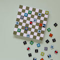 Remember Sudoku Wooden Board Game | top view of the board with loose tiles