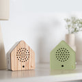Satellitebox Kekel Classic│Relaxound│art. 11SCR0101001│met merel eiken naast lamp