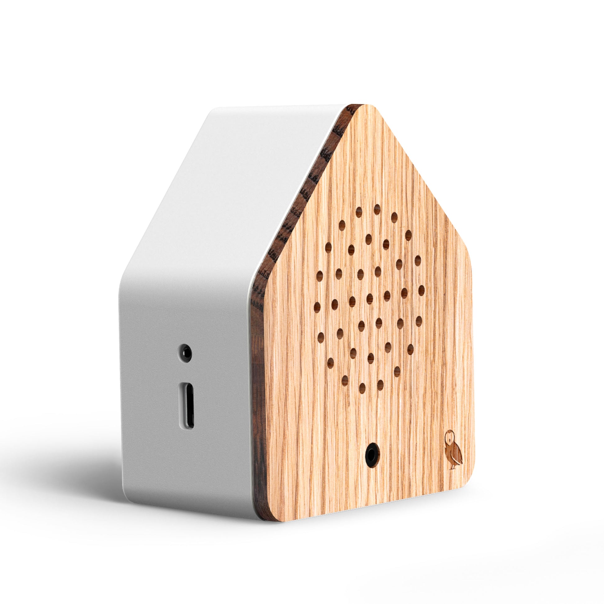 Satellitebox Bosuil Eiken│Relaxound│art. 11STO0201001│zijkant schuin