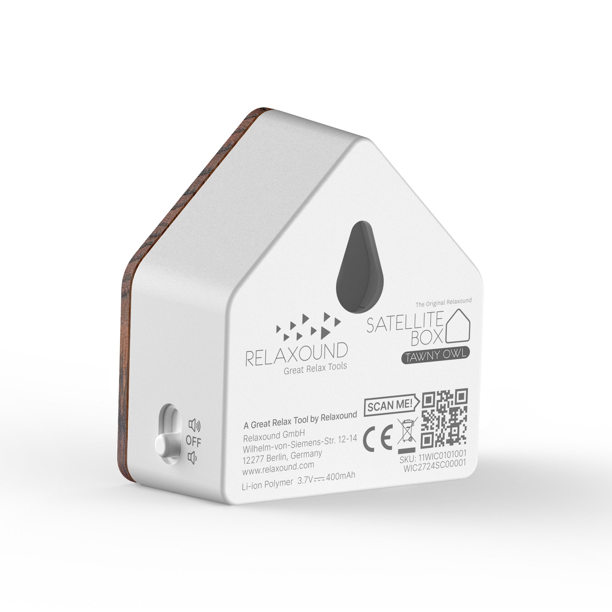 Satellitebox Bosuil Eiken│Relaxound│art. 11STO0201001│achterkant