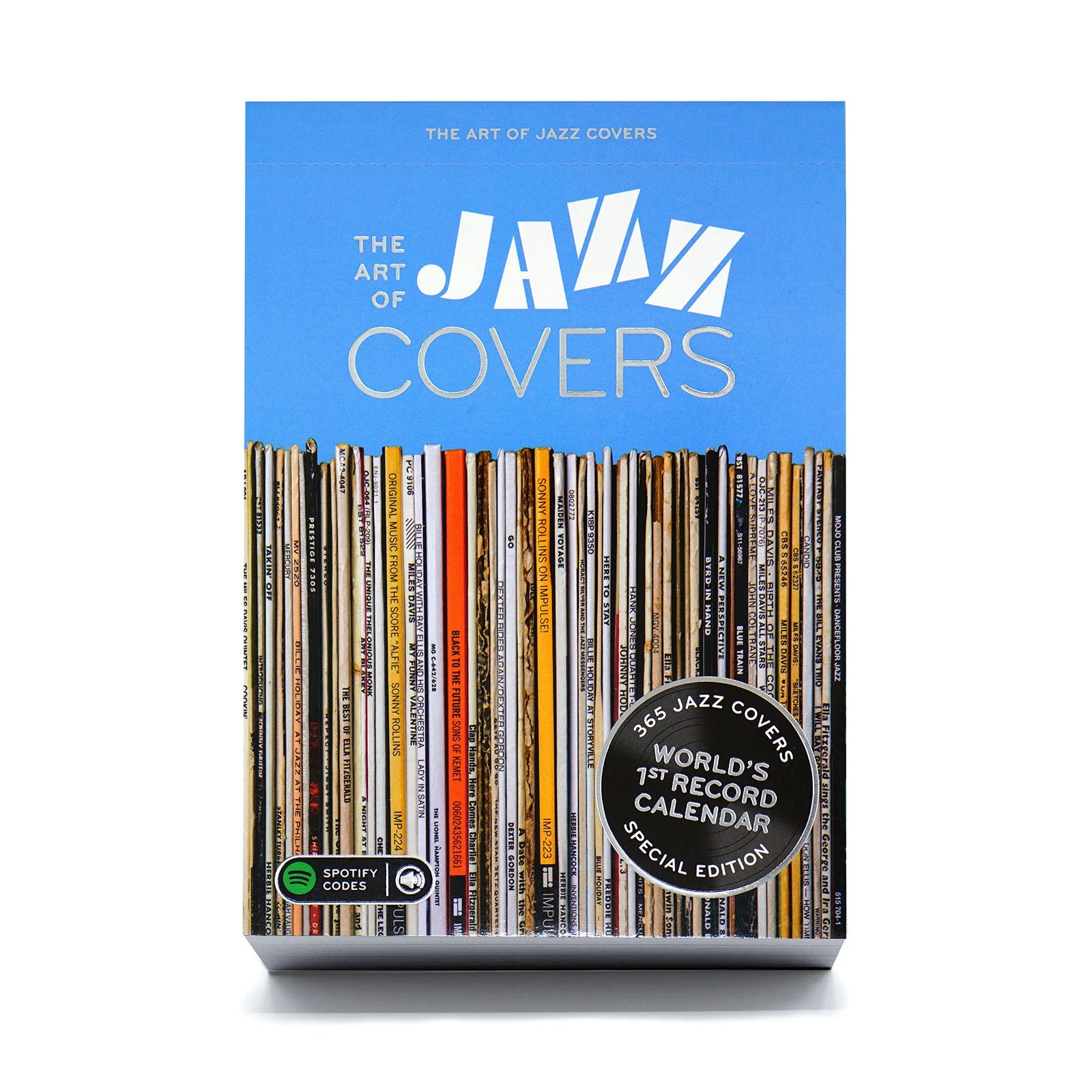 Scheurkalender The Art of Jazz Covers│Seltmann Publishers│vooraanzicht met witte achtergrond