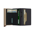 Secrid Bandwallet Liba│art. BLI-BLACK-OLIVE│geopend met contant geld