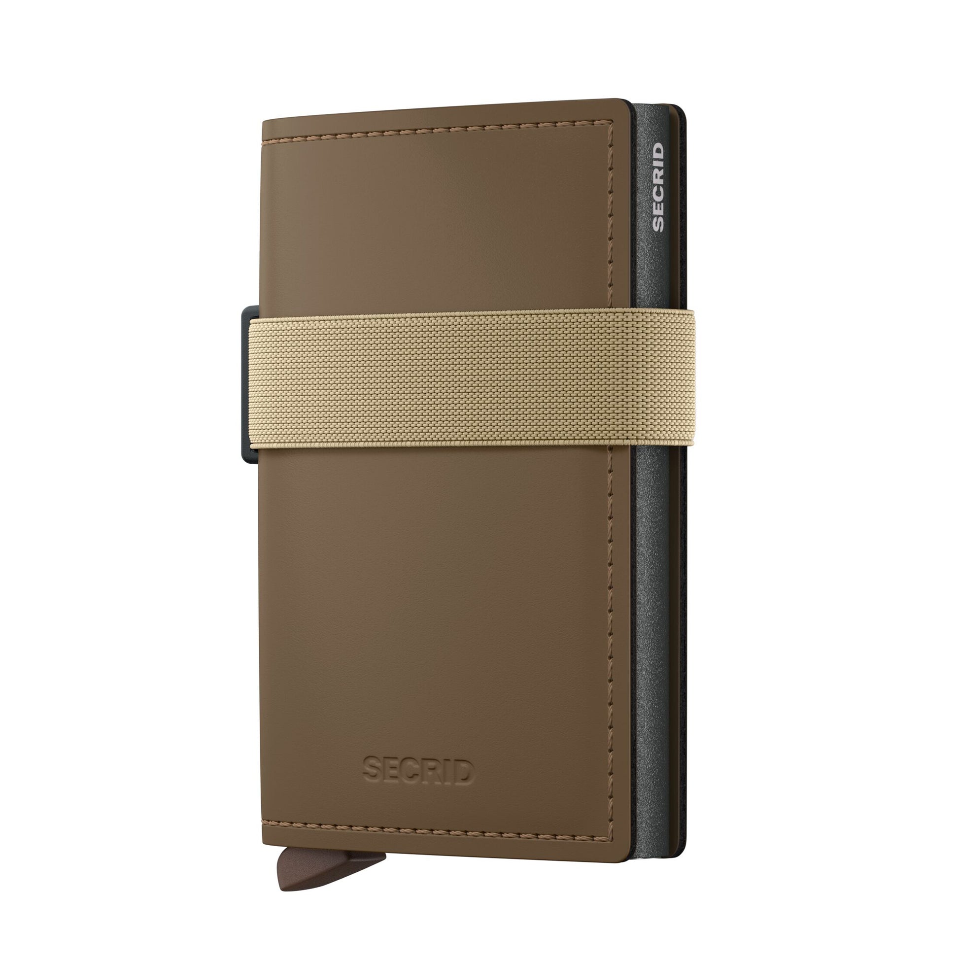 Secrid Bandwallet Matte│art. BMA-EARTH-BEIGE│vooraanzicht schuin