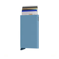 Secrid Cardprotector Powder│art. CP-SKYBLUE│Pasjeshouder│vooraanzicht met uitgeschoven pasjes
