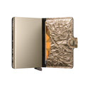 Secrid Miniwallet Crunch│art. MCR-GOLD│half geopend