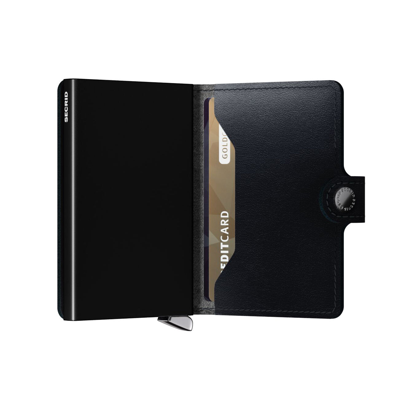 Secrid Miniwallet Premium Dusk│art. MDU-BLACK│Pasjeshouder│half open