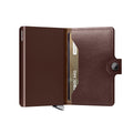 Secrid Miniwallet Premium Dusk│art. MDU-DARK-BROWN│Pasjeshouder│half open
