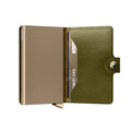 Secrid Miniwallet Premium Dusk│art. MDU-OLIVE│Pasjeshouder│half open