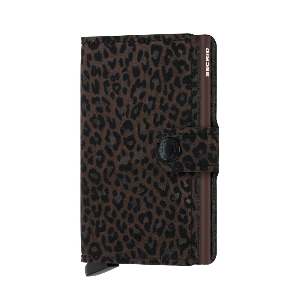Secrid Miniwallet Leo│art. MLE-BEIGE│Pasjeshouder en Portemonnee│vooraanzicht met witte achtergrond