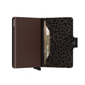 Secrid Miniwallet Leo│art. MLE-BROWN│Pasjeshouder en Portemonnee│half open