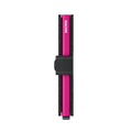 Secrid Miniwallet Matte│art. MM-BLACK&FUCHSIA│Pasjeshouder en Portemonnee│zijkant